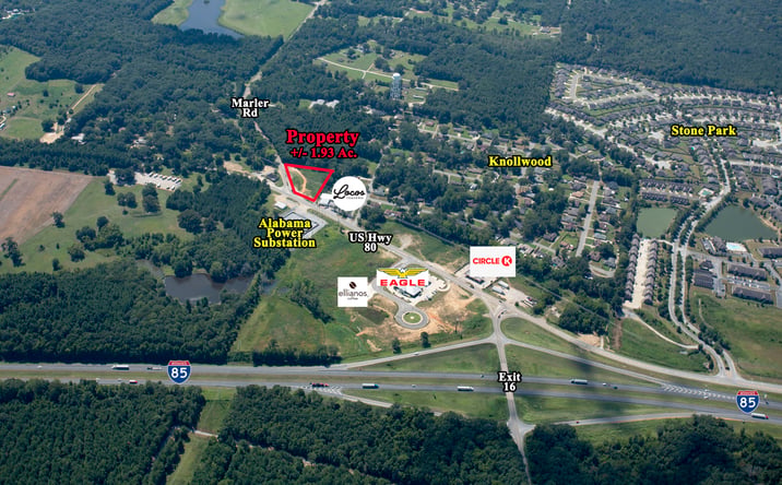 Pictures of Land property located at US Hwy 80 and Marler Road, Pike Road, AL 36064 for sales - image #1