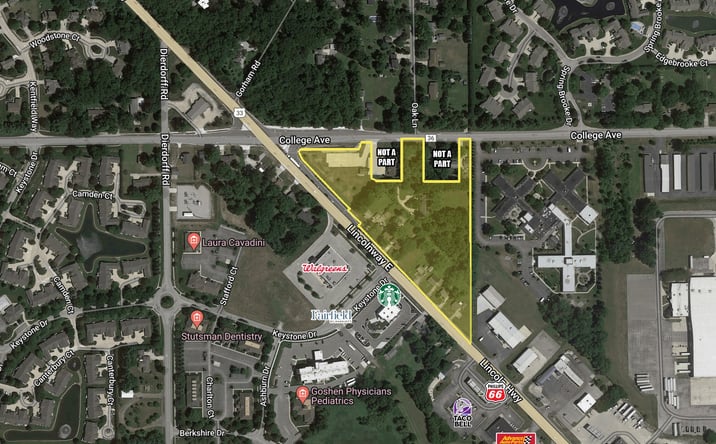 Pictures of Land property located at College Ave & US 33, Goshen, IN 46526 for sales - image #1