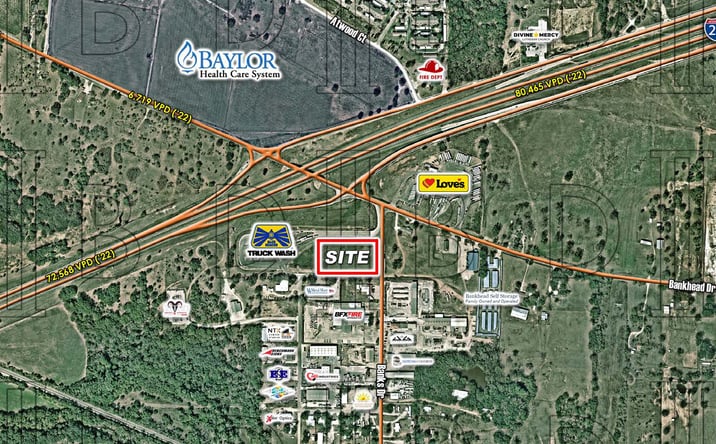 Pictures of Land property located at Swq - I-20 & Bankhead Dr, Weatherford, TX 76086 for sales - image #1