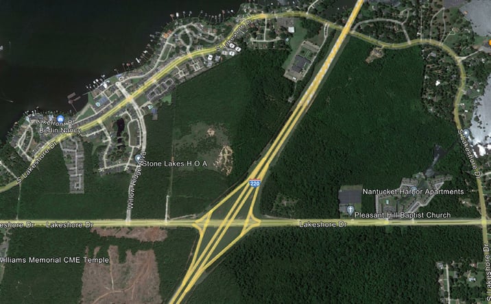 Pictures of Land property located at Northwest Corner of I-220 and Lakeshore Drive, Shreveport, LA 71119 for sales - image #1