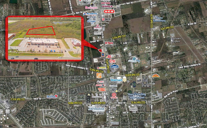 Pictures of Land property located at 5625 Garth Rd, Baytown, TX 77521 for sales - image #1