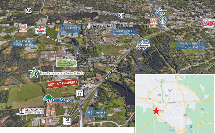 Pictures of Land property located at 4611 W Loop 281, Longview, TX 75604 for sales - image #1