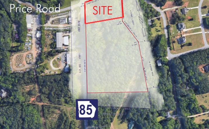 Pictures of Land property located at Price Rd, Fayetteville, GA 30215 for sales - image #1