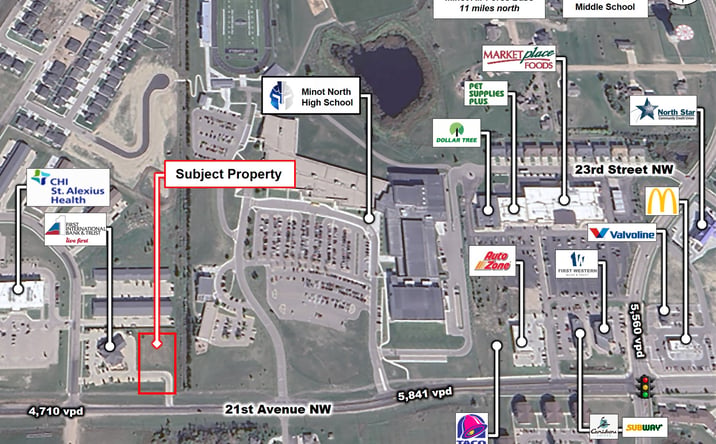 Pictures of Land property located at 2140 21st Ave NW, Minot, ND 58703 for sales - image #1