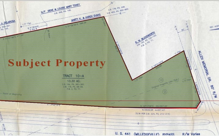 Pictures of Land property located at 260 Allen Memorial Dr SW, Milledgeville, GA 31061 for sales - image #1