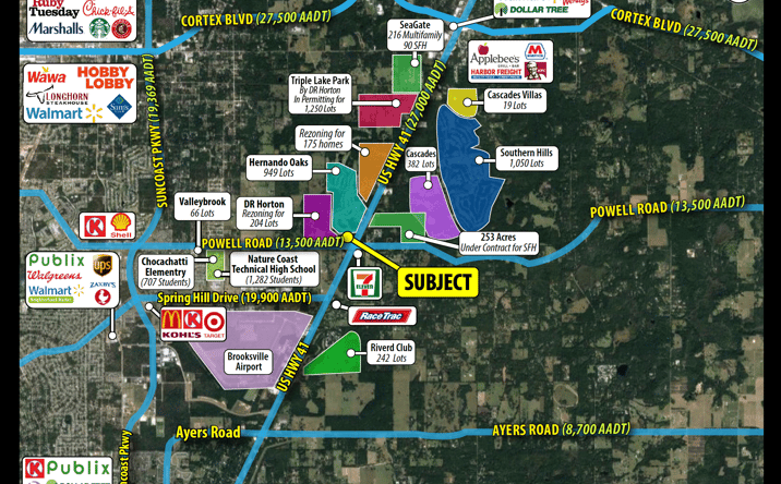 Pictures of Land property located at NWC of US Hwy 41 & Powell Rd brooksville, fl, Brooksville, FL 34601 for sales - image #1