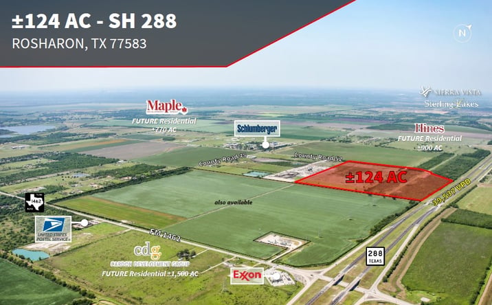Pictures of Land property located at State Hwy 288 and CR 52, Rosharon, TX 77583 for sales - image #1