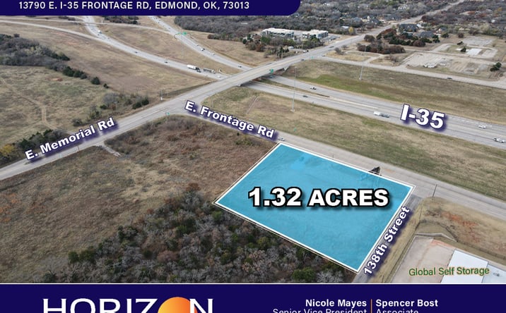 Pictures of Land property located at 13790 E I- 35 Frontage Rd, Edmond, OK 73013 for sales - image #1