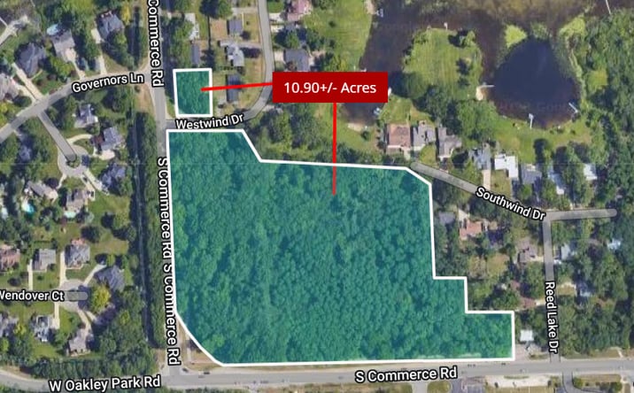 Pictures of Land property located at Oakley Park Road, Commerce Township, MI 48390 for sales - image #1