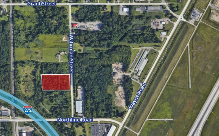 Pictures of Land property located at 4.95 Acres-Wahrman Rd, Romulus, MI 48174 for sales - image #1