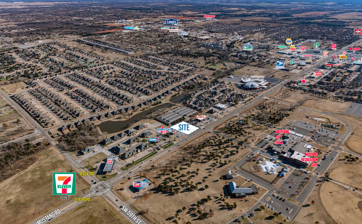Pictures of Land property located at 1300 N Mustang Rd, Mustang, OK 73064 for sales - image #1