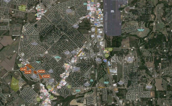 Pictures of Land property located at Along John Jones Dr, between Alsbury Blvd & Hillside Dr, Burleson, TX 76028 for sales - image #1