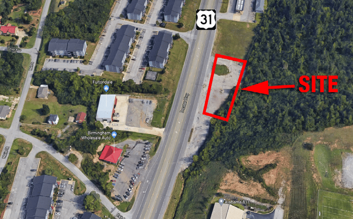 Pictures of Land property located at 907 Decatur Hwy, Fultondale, AL 35068 for sales - image #1