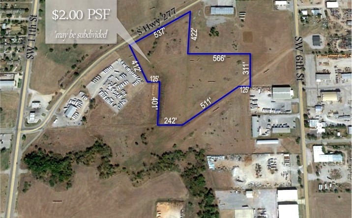 Pictures of Land property located at 2109 SW 6th St, Lawton, OK 73501 for sales - image #1