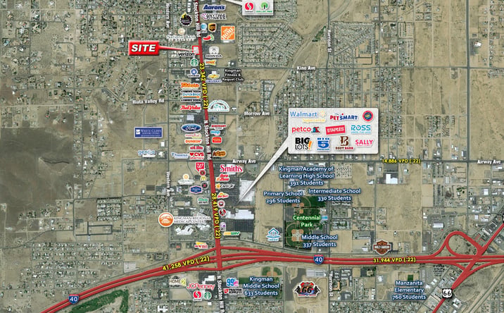 Pictures of Land property located at N/NWC Stockton Hill Road and Kino Ave, Kingman, AZ 86409 for sales - image #1