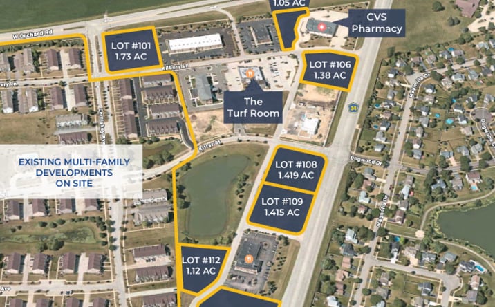 Pictures of Land property located at Randall Crossing Ln, North Aurora, IL 60542 for sales - image #1