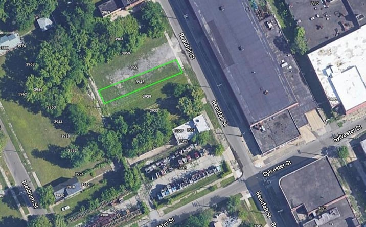 Pictures of Land property located at 3945 Beaufait St, Detroit, MI 48207 for sales - image #1