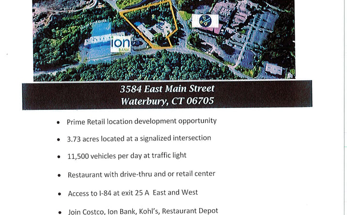 Pictures of Land property located at 3584 E Main St, Waterbury, CT 06705 for sales - image #1