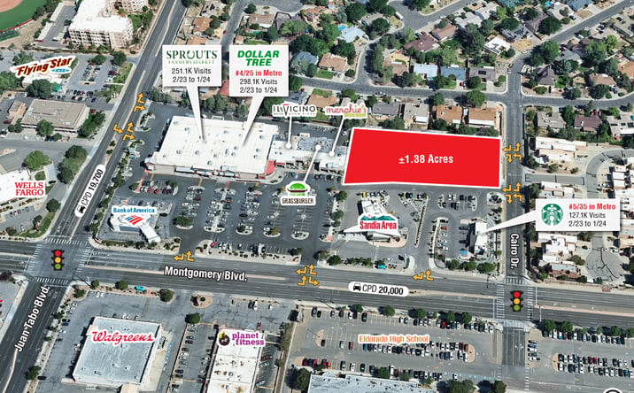 Pictures of Land property located at Montgomery and Juan Tabo, Albuquerque, NM 87111 for sales - image #1