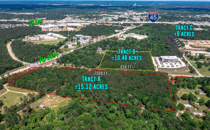 Pictures of Land property located at Sgt Ed Holcomb Blvd N, Conroe, TX TRACT B, Conroe, TX 77304 for sales - image #1