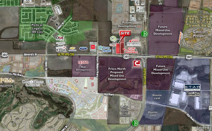 Pictures of Land property located at 1480 US Hwy 380, Prosper, TX 75078 for sales - image #1