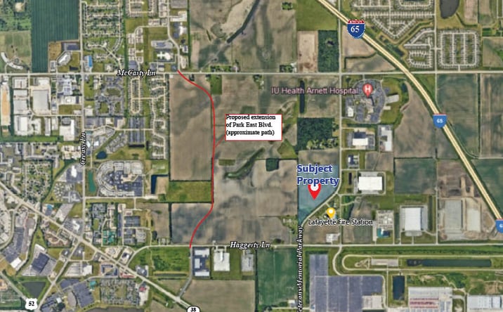 Pictures of Land property located at Veterans Memorial Parkway and S 500 E, Lafayette, IN 47905 for sales - image #1