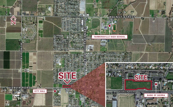 Pictures of Land property located at NEC Steven Avenue & Avenue 280, Farmersville, CA 93223 for sales - image #1