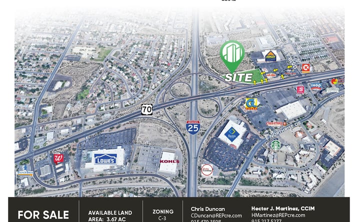 Pictures of Land property located at 1501 Bataan Mem W, Las Cruces, NM 88012 for sales - image #1