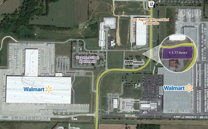 Pictures of Land property located at 1.77 Ac SW Regional Airport Blvd, Bentonville, AR 72712 for sales - image #1