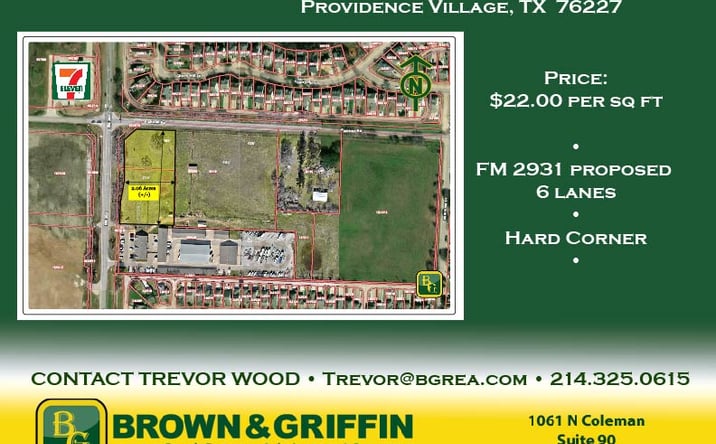 Pictures of Land property located at Main St, Providence Village, TX 76227 for sales - image #1