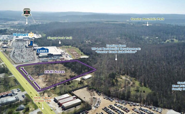 Pictures of Land property located at 9.91 Acres W Martin Luther King Blvd, Fayetteville, AR 72704 for sales - image #1