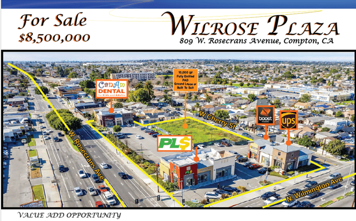 Pictures of Retail property located at 809 W Rosecrans Ave, Compton, CA 90222 for sales - image #1