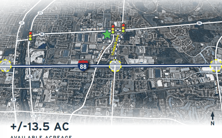 Pictures of Land property located at 1295 Butterfield Rd, Aurora, IL 60502 for sales - image #1