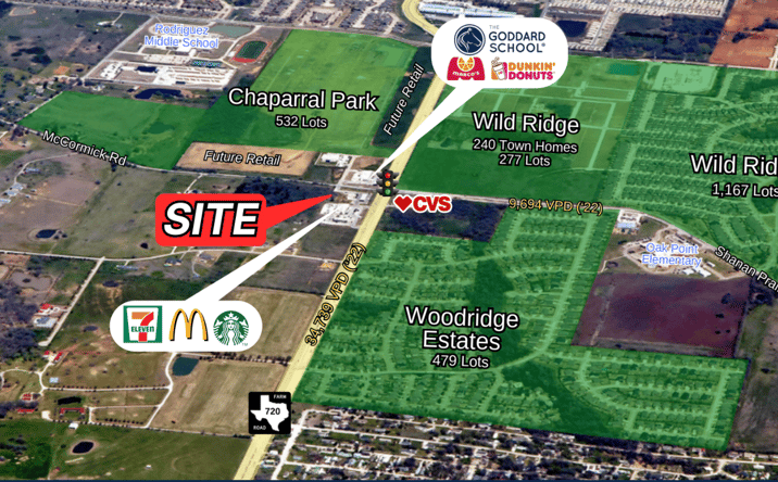 Pictures of Land property located at 2956 W FM 720, Oak Point, TX 75068 for sales - image #1