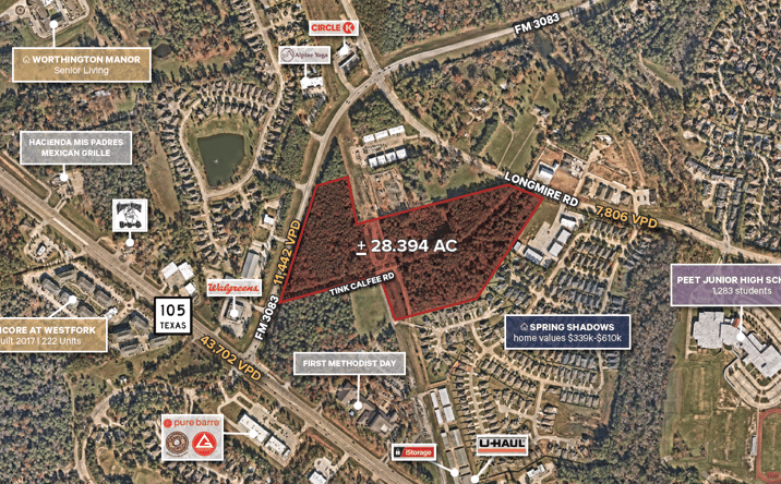 Pictures of Land property located at 2174 N Farm to Market 3083 Rd W, Conroe, TX 77304 for sales - image #1