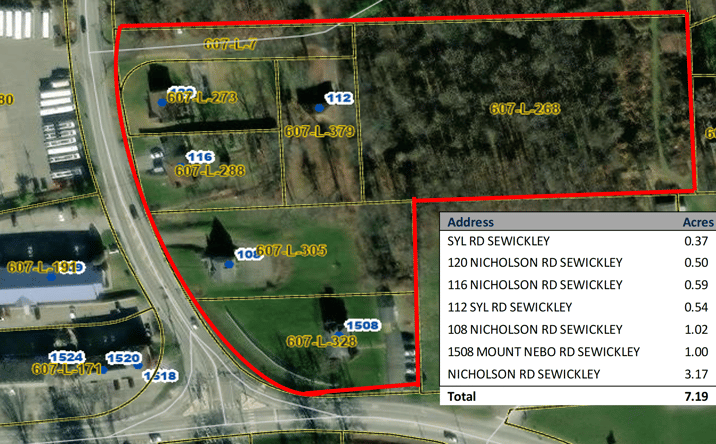 Pictures of Land property located at 1508 Mt Nebo Rd, Sewickley, PA 15143 for sales - image #1