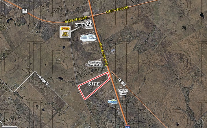 Pictures of Land property located at I-45, Angus, TX 75110 for sales - image #1