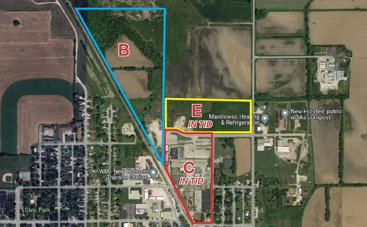 Pictures of Land property located at Michigan Avenue / Jefferson Street, New Holstein, WI 53061 for sales - image #1