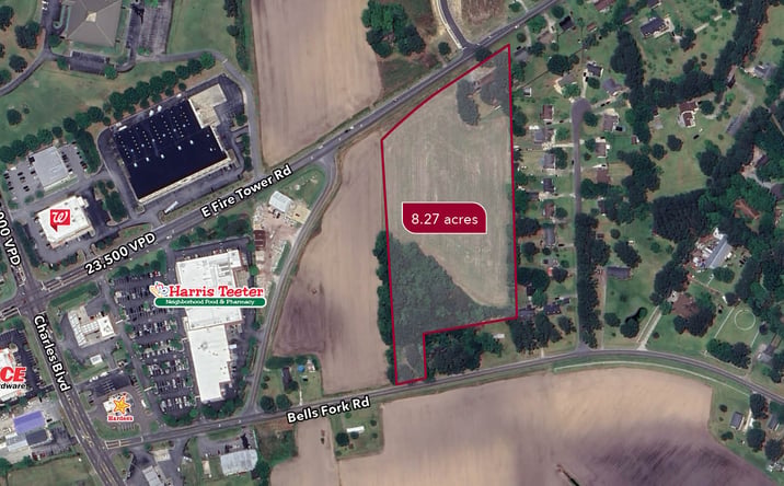 Pictures of Land property located at 2340 East Fire Tower Road, Greenville, NC 27858 for sales - image #1