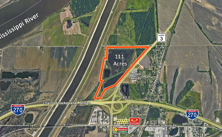 Pictures of Land property located at Route 3 and I-270, Granite City, IL 62040 for sales - image #1