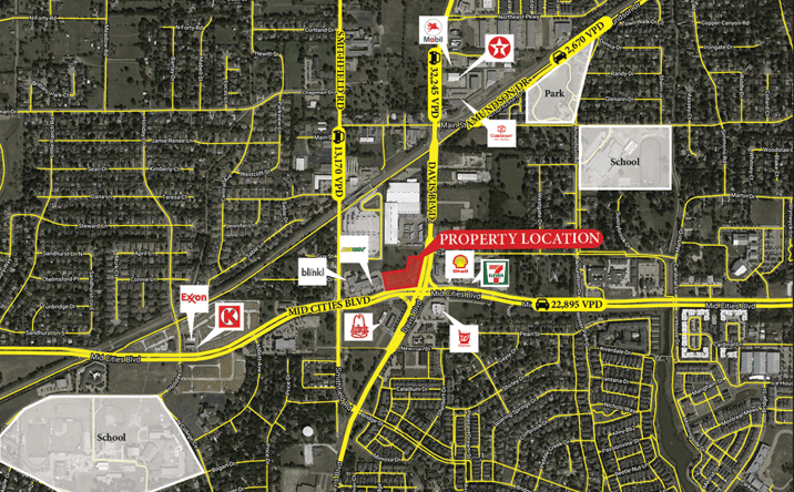 Pictures of Land property located at 7901 Mid Cities Blvd, North Richland Hills, TX 76180 for sales - image #1