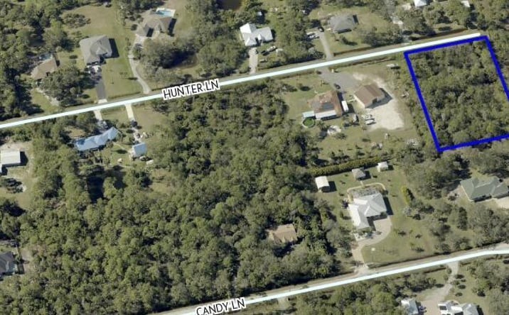 Pictures of Land property located at 0000 Hunter Lane, Malabar, FL 32950 for sales - image #1