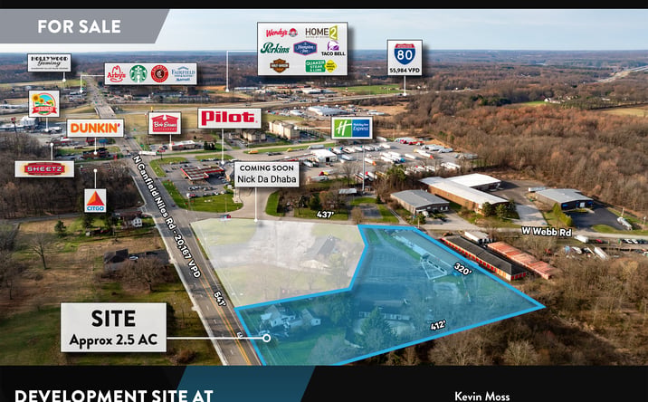 Pictures of Hospitality, Land, Mixed Use, Retail, Self Storage property located at 1250 N Canfield Niles Rd, Mineral Ridge, OH 44440 for sales - image #1