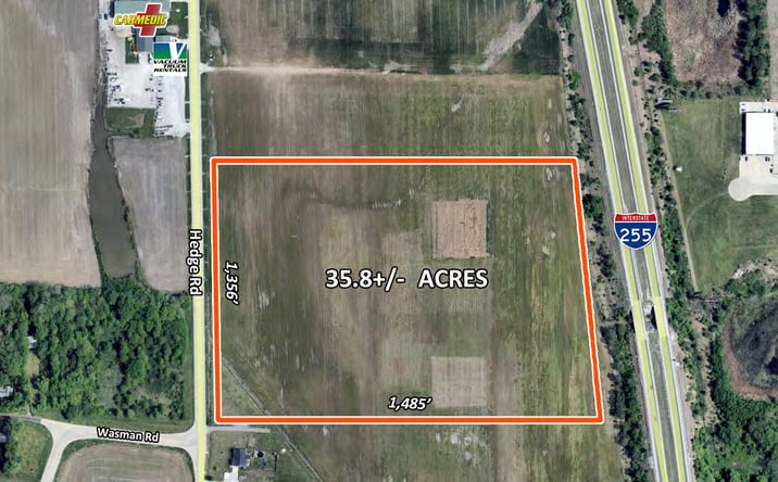 Pictures of Land property located at Madison Ave & Hedge Rd, Roxana, IL 62084 for sales - image #1