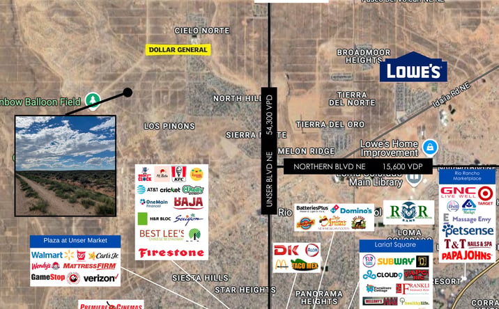 Pictures of Land property located at 18th Ave NE, Rio Rancho, NM 87144 for sales - image #1