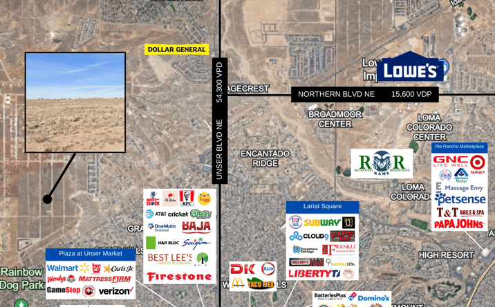 Pictures of Land property located at 6th St NE, Rio Rancho, NM 87124 for sales - image #1
