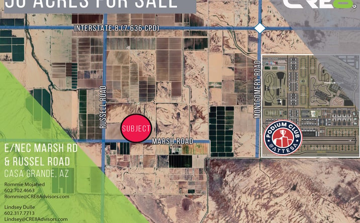 Pictures of Land property located at Russell Road and Marsh Rd, Casa Grande, AZ 85193 for sales - image #1