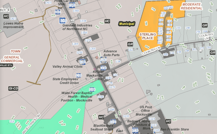 Pictures of Land, Mixed Use, Retail property located at 1173 Yadkinville Rd, Mocksville, NC 27028 for sales - image #1