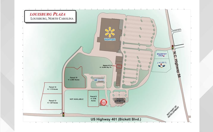 Pictures of Land property located at Hwy 401 & Hwy 56, Louisburg, NC 27549 for sales - image #1