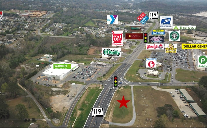 Pictures of Land property located at 9240 Hwy 119, Alabaster, AL 35007 for sales - image #1